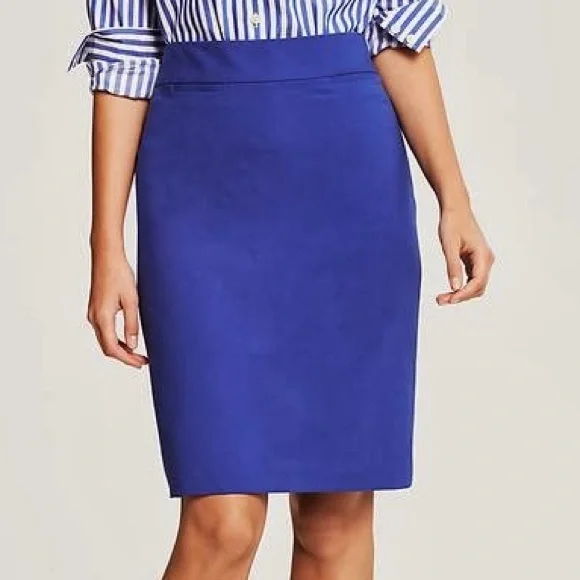 Banana Republic Cobalt / Royal Blue Pencil Skirt - Picture 1 of 12
